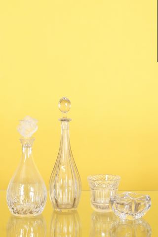 Ensemble en cristal comprenant :