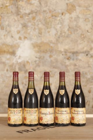 Ensemble de 5 bouteilles (Eugène Péron) :