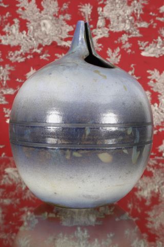 John Charnetski (XXe siècle) Vase bouteille raku