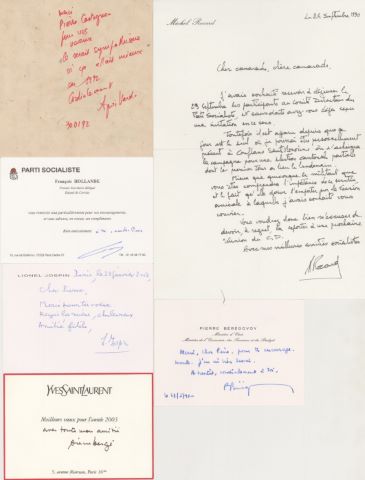 Lettres, correspondances et invitations d’hommes politiques à Pierre Castignou, ancien…