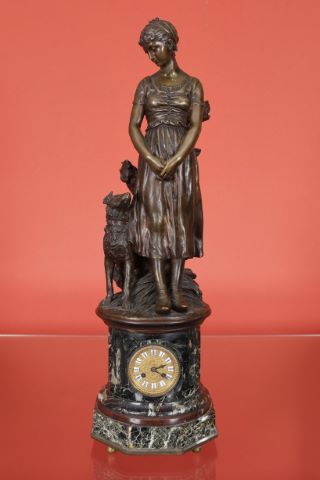 Femme avec son chien