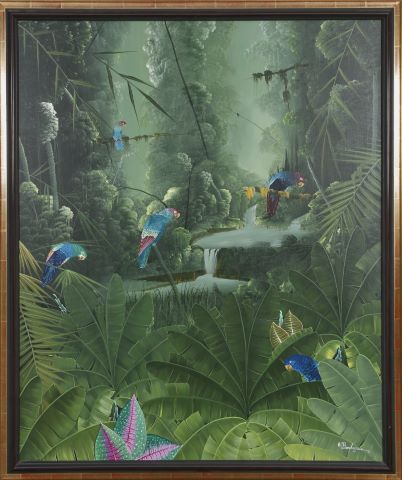 Perroquets dans la jungle