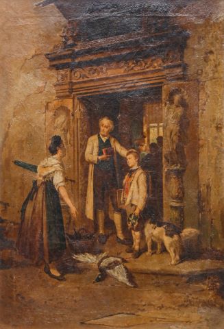 Théodore Gérard (1829-1895) La Sortie d’école