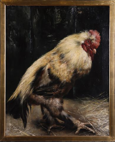 Piet van Engelen (Lier, 1863-Anvers, 1924) Le Coq...