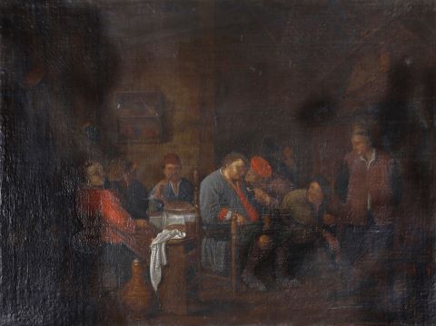 École flamande de la fin du XVIIe siècle Scène...
