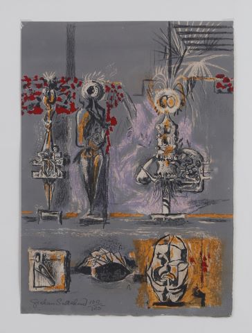 Graham Sutherland (1903-1980) Three figures in a...