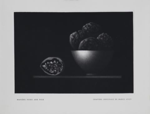 Mario Avati (1921-2009) Manière noire aux noix