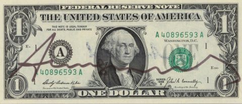 Andy Warhol (1928-1987) One Dollar Bill