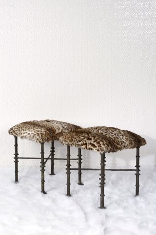 Paire de tabourets Adel