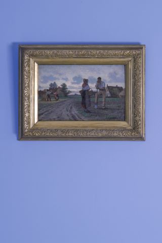 Frans Van Kuyck (Anvers 1852-1915) Couple...