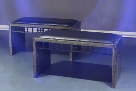 Paire de banquettes de repos