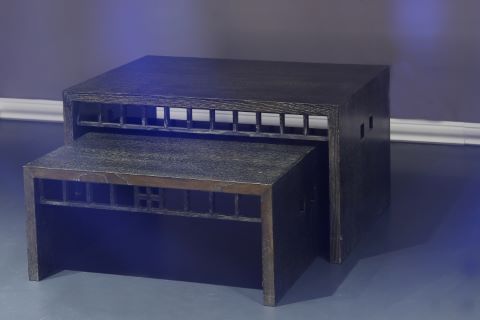 Deux tables basses gigognes