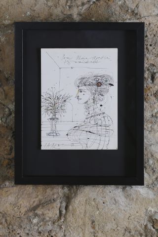 Jean Carzou (1907-2000) Femme au bouquet