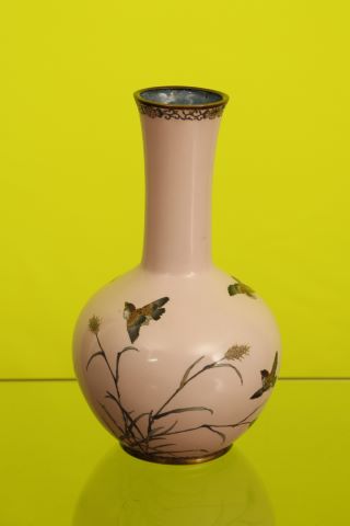 Vase boule à long col