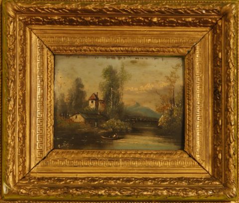 École française du XIXe siècle Paire de paysages