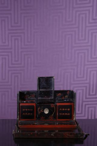 Coffret de voyage de fumeur d'opium