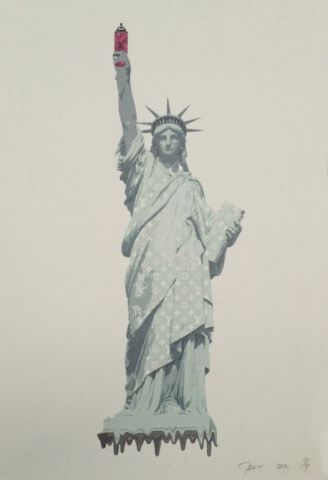 Death NYC (né en 1979) Ensemble de 3 sérigraphies