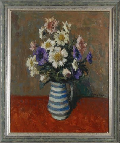 Santini ? Nature morte au bouquet de fleurs