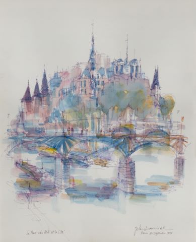 Le Pont des arts et la cité