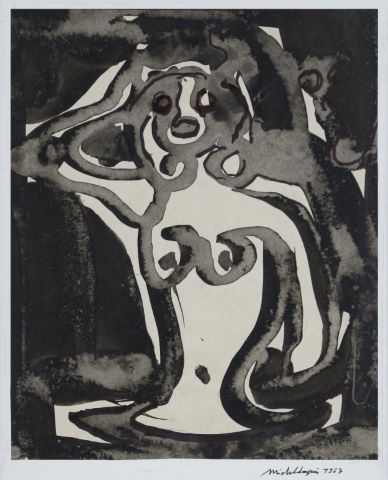 Michel Chapuis (1925-2004) Buste de femme