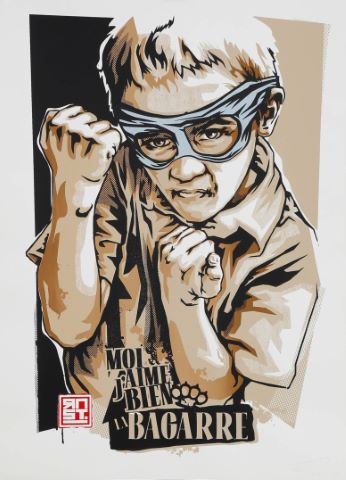 RNST (né en 1975) Moi j’aime bien la bagarre