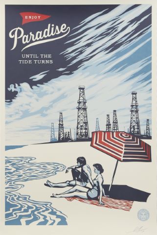 Shepard Fairey (né en 1970) Paradise Turns