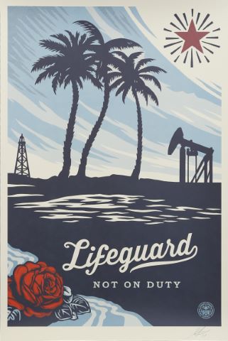 Shepard Fairey Lifeguard Not On Duty