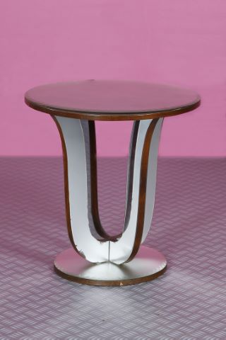 Petite table basse miroir