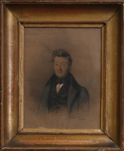 Jean Paulin Lassouquère (1810-?) Portrait d'homme
