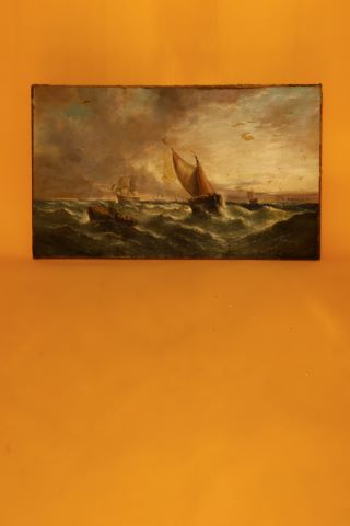 Ecole du nord du XIXe siècle Marine