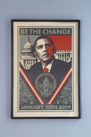 Shepard Fairey (né en 1970) Obama / Be the change