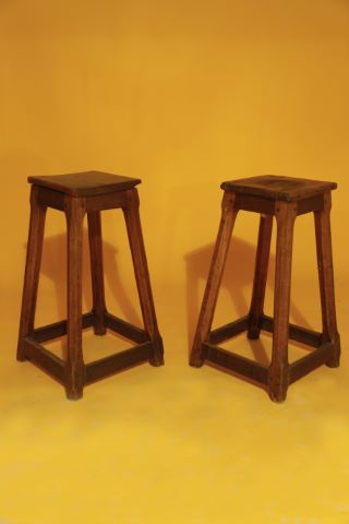 Paire de tabourets de chantre