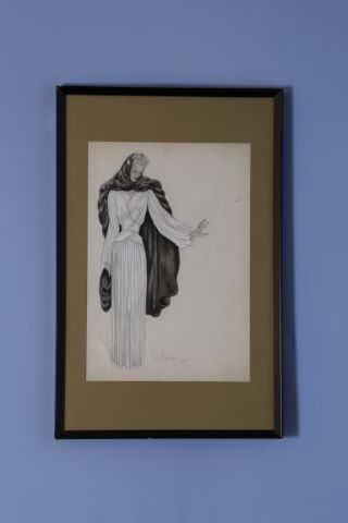 Robe et fourrure pour Paquin