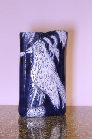 Vase à l'oiseau