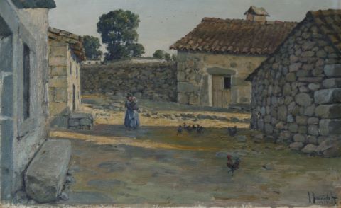 Paysage et Scène de basse-cour [2 œuvres]