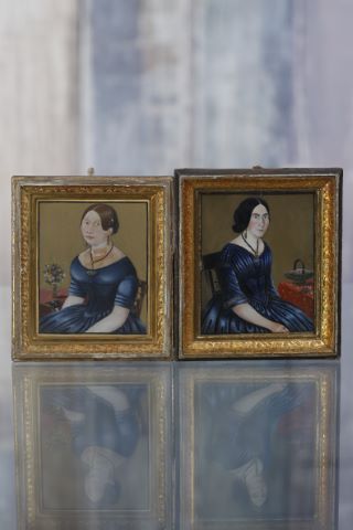 Paire de miniatures