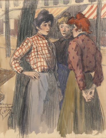 Fernand Louis Gottlob (1873-1935) Commérages