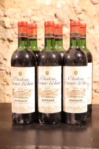Château Prieuré-Lichine, Margaux 6 bouteilles 1972