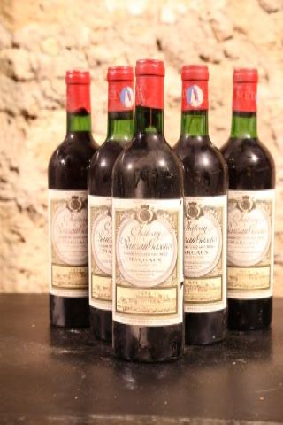 Château Rauzan Gassies, Margaux 5 bouteilles 1974