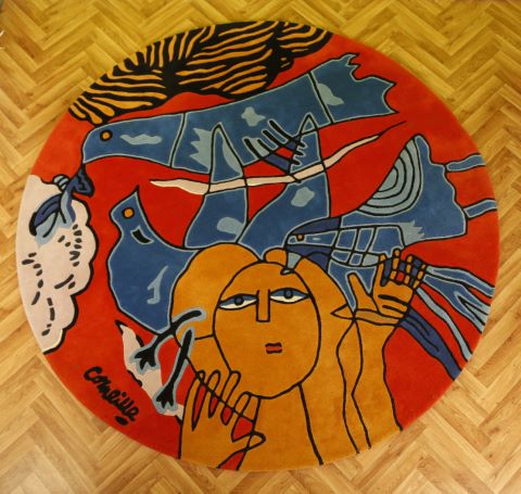 Corneille (1922-2010) Les Oiseaux bleus