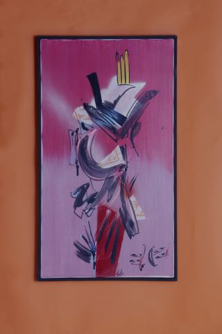Sergio Dangelo (né en 1932) Eleganza al Castello