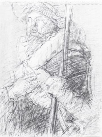 Constantin Macris (1917-1984) Étude d’après Frans...
