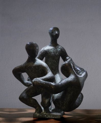 Pauline Eecen (née en 1925) Enfants jouant