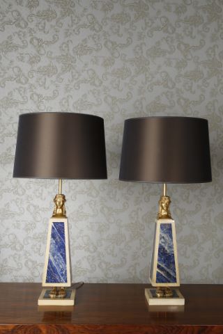 Maison Bagues Paire de grandes lampes