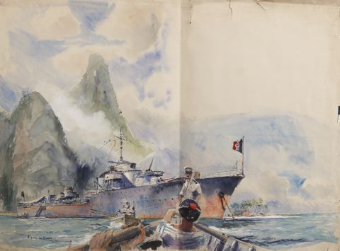 Le Triomphant dans le Pacifique