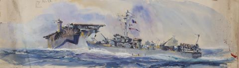 Claude le Baube (1919-2007) Patrol-craft se...