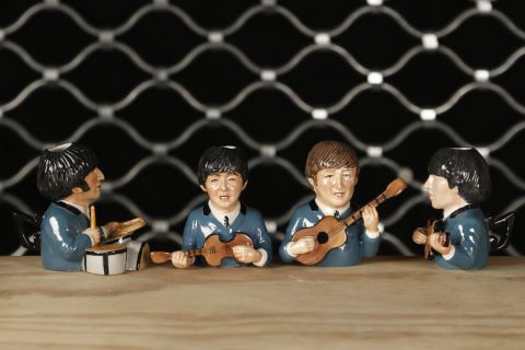 Quatre mugs Beatles