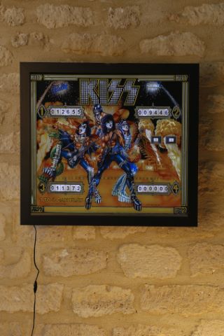 Flipper back glass Kiss
