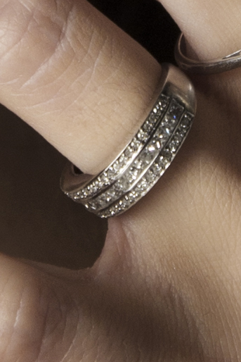 Bague demi-alliance
