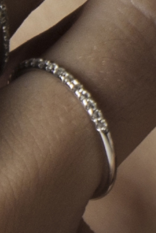 Bague demi-alliance